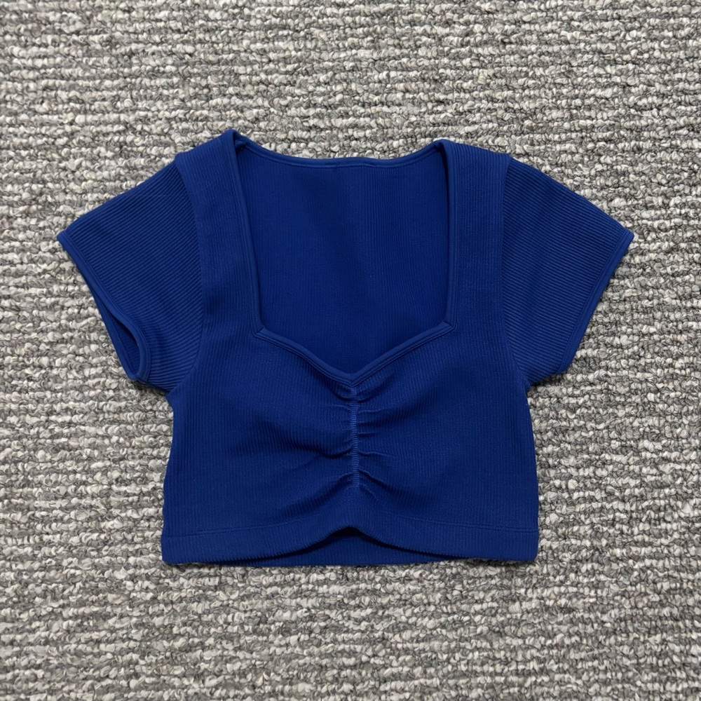 Hollister Blue Crop Top